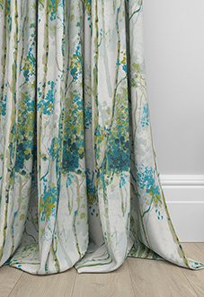 Silver Birch, Larkspur - Made to Measure Curtains